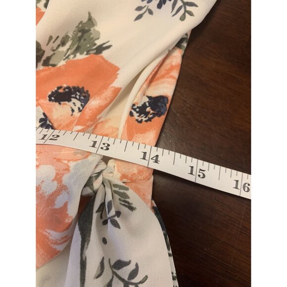 Abercrombie & Fitch Floral Wrap Style Whimsical Midi Dress Size M - Picture 8 of 10